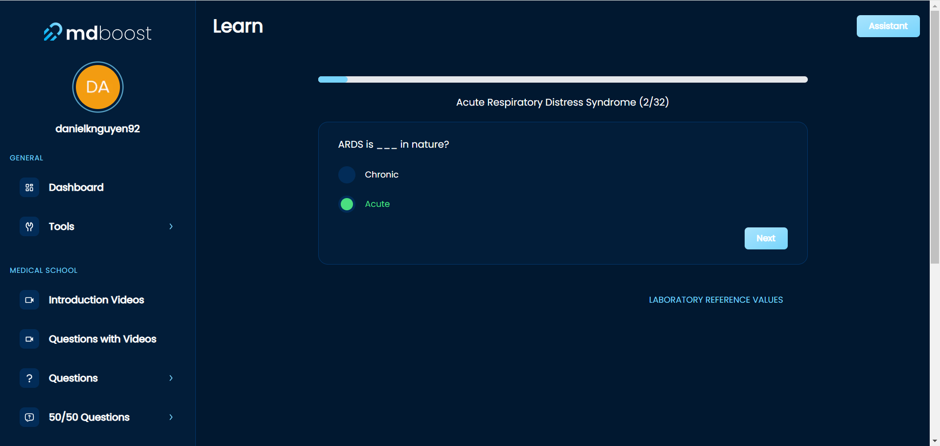 MD Boost Differential Diagnosis Question 1