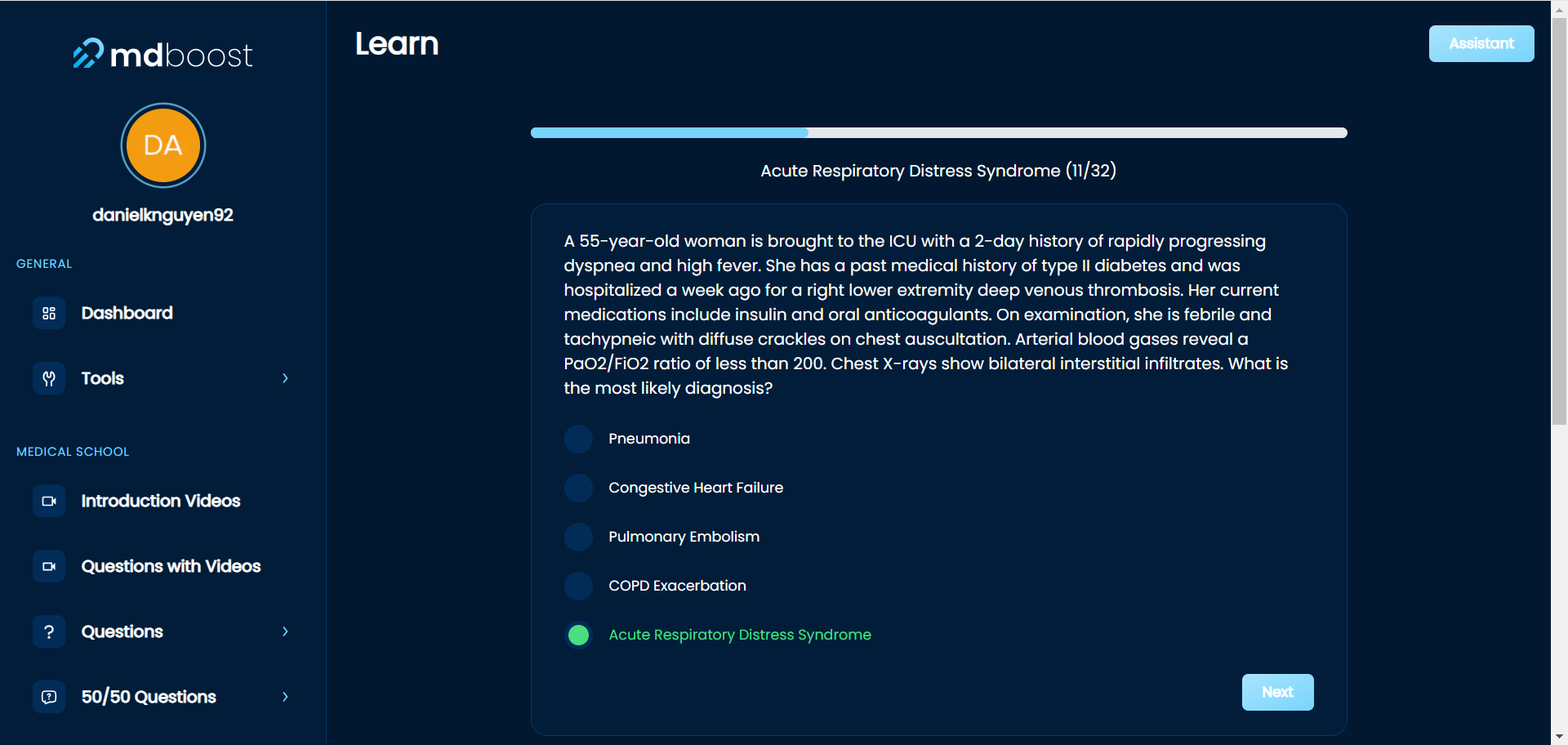 MD Boost Differential Diagnosis Question 2